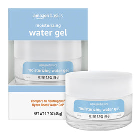 Amazon Basics front jar view shows clean packaging and hydration benefit