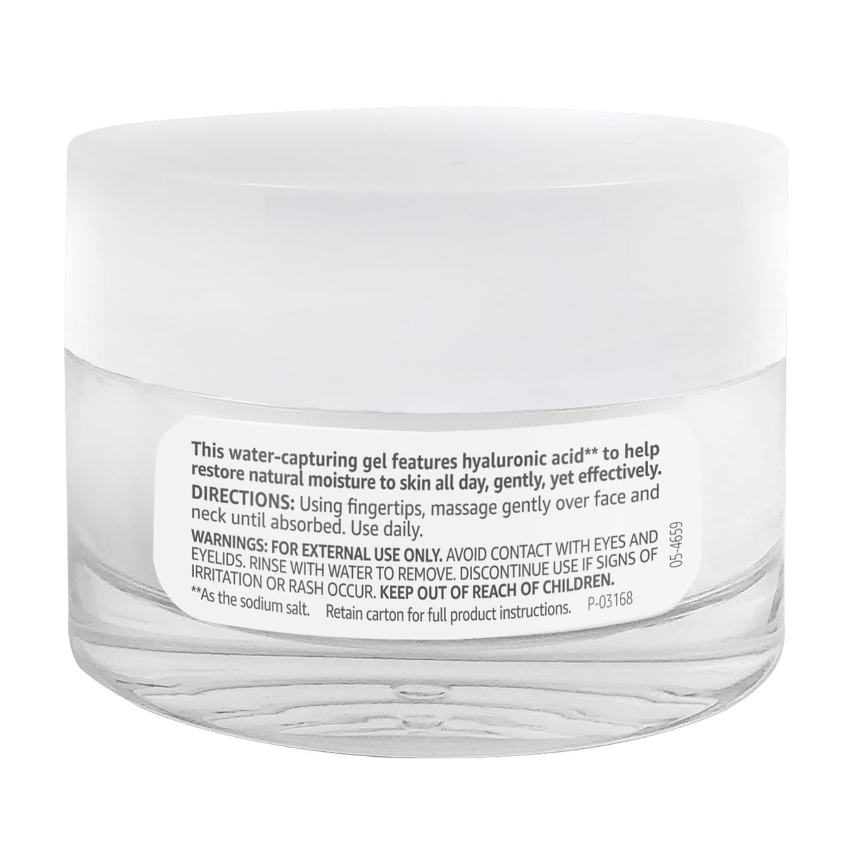 Amazon Basics jar beside common items showing compact 1.7 oz travel-friendly size