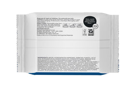 Amazon Basics close-up wipe texture highlighting soft plant-based fibers and gentle cleansing