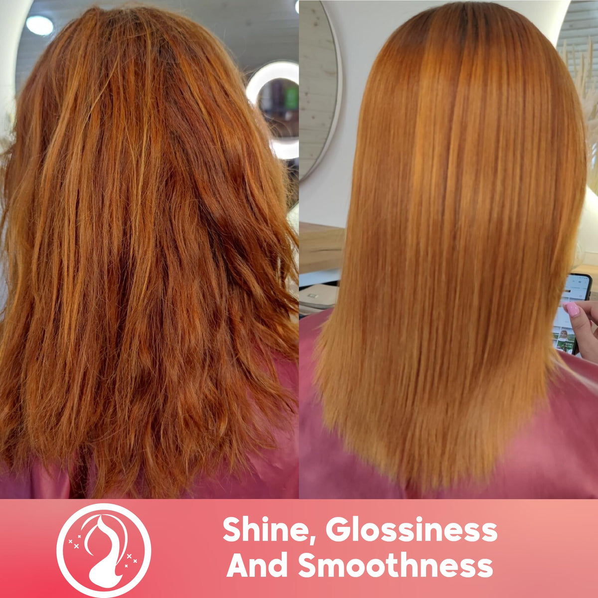 Amazonliss in salon setting showing professional-grade smoothing benefits