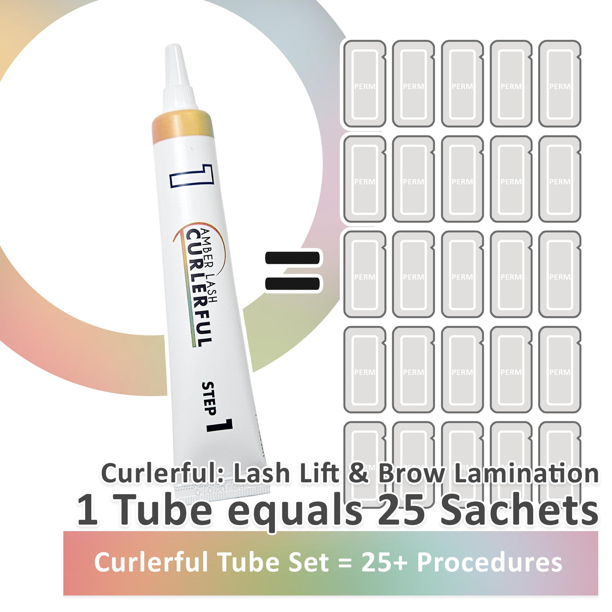 Amber Lash Curlerful application tools laid out for fast salon use