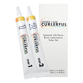 Amber Lash Curlerful front packaging showing professional kit benefits