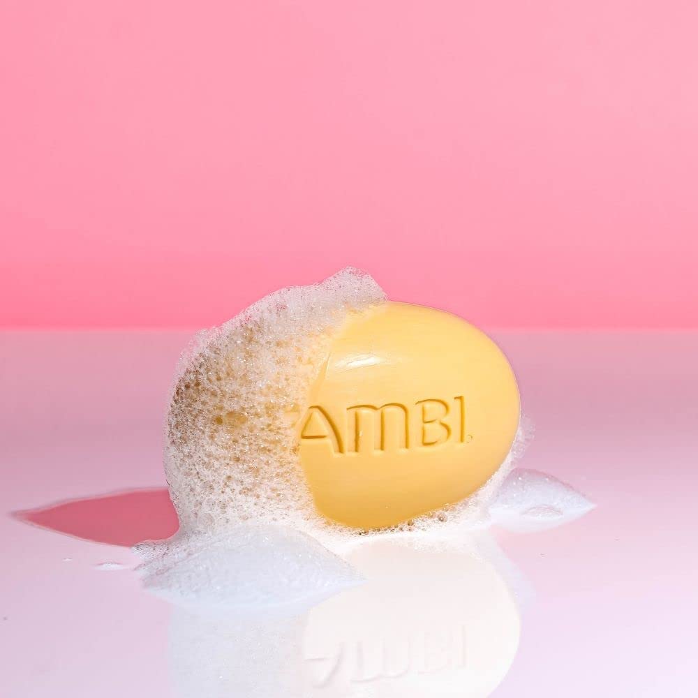 Ambi bar next to moisturizer jar showing complementary hydration routine