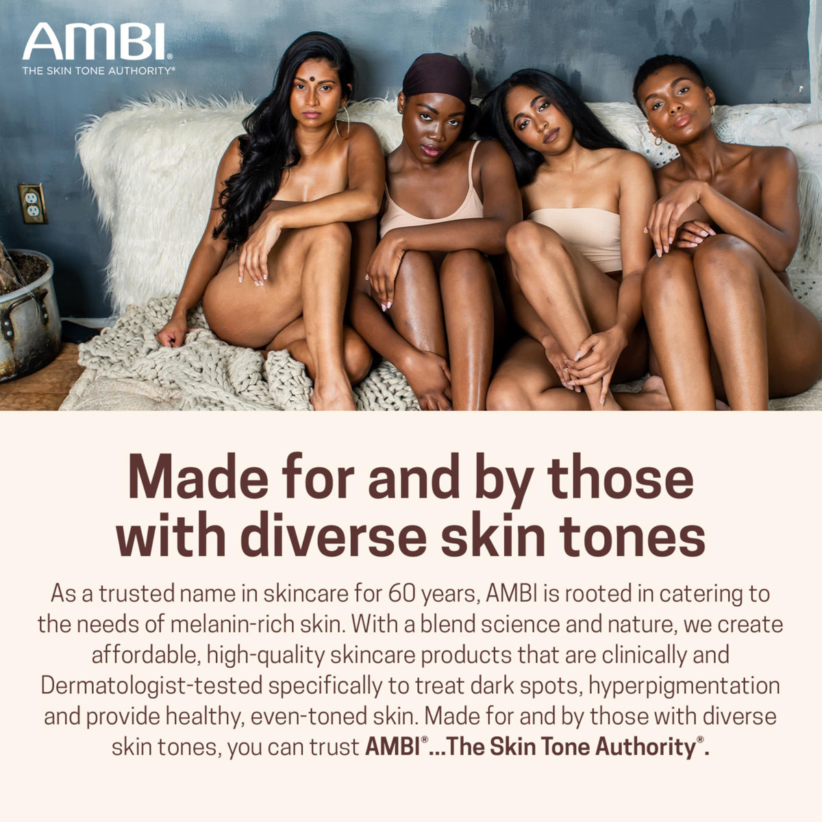 Ambi on bathroom counter in morning routine showing daily protection