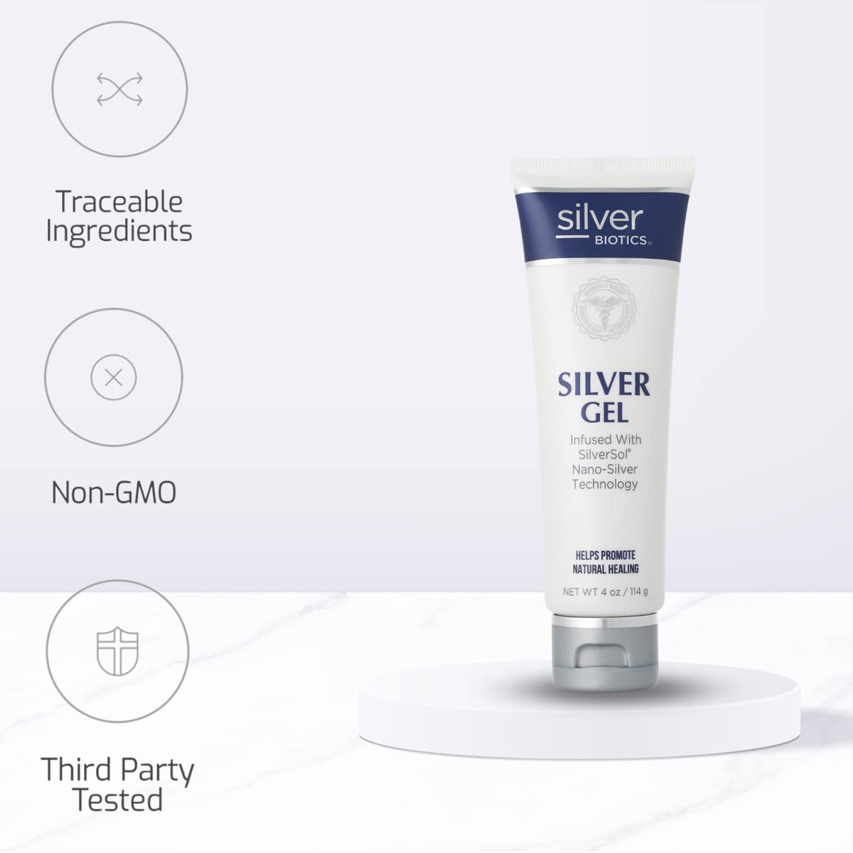 American Biotech Labs adult applying gel to child showing family-friendly use