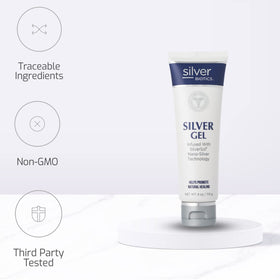 American Biotech Labs adult applying gel to child showing family-friendly use