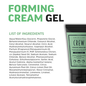 AMERICAN CREW product in palm demonstrating easy distribution and control benefit