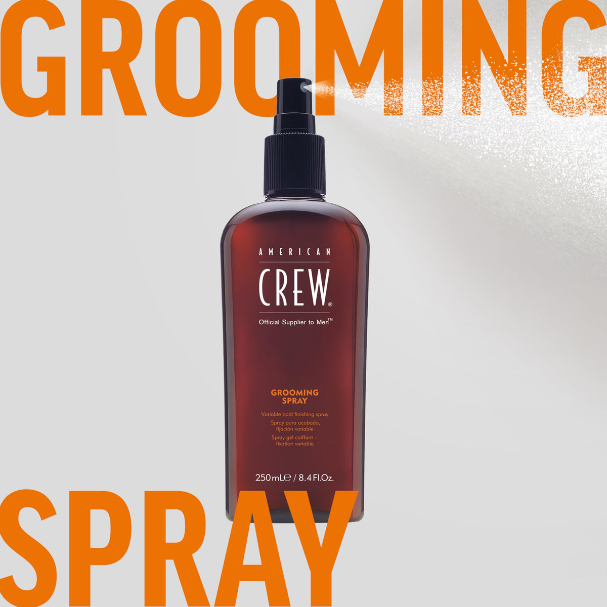 American Crew back label close-up showing directions and ingredient clarity benefit