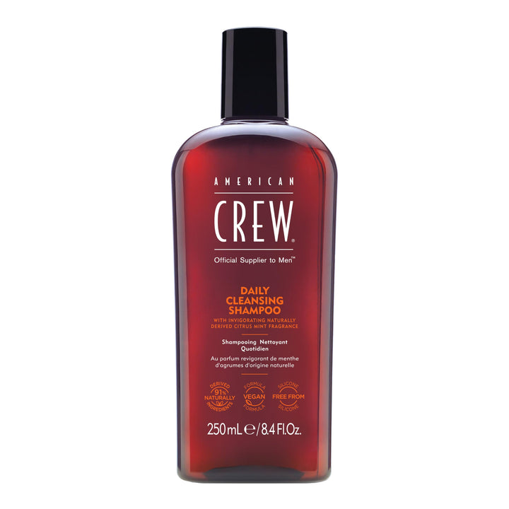 American Crew front bottle showing label and size, clear product identity and benefit