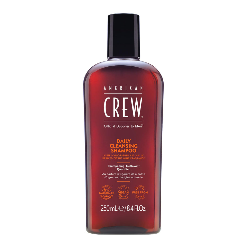 American Crew front bottle showing label and size, clear product identity and benefit