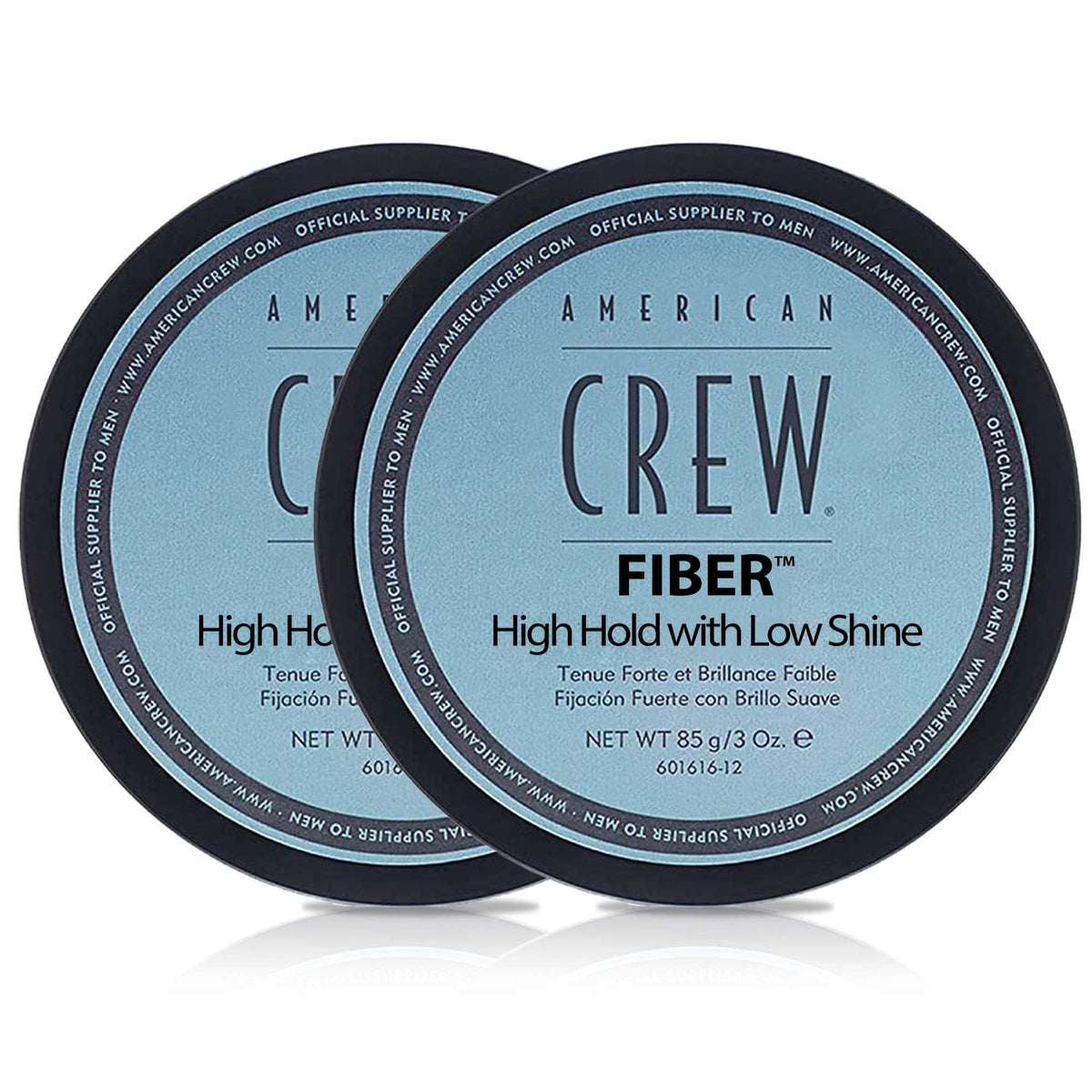 American Crew jar front view showing label and easy-grip lid, conveys professional styling