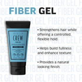 AMERICAN CREW applying gel to short hair demonstrating easy styling and reworkable hold