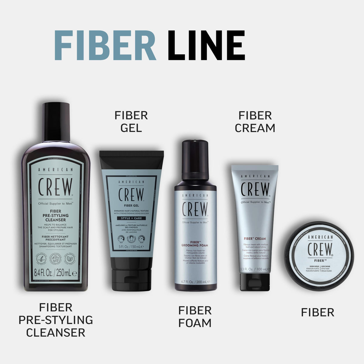 AMERICAN CREW close-up of gel texture highlighting fiber-rich formula and tactile finish