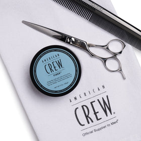 American Crew being applied to short hair demonstrating controlled styling and hold
