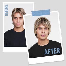 American Crew foam in hand being applied to hair for quick, lightweight styling benefit