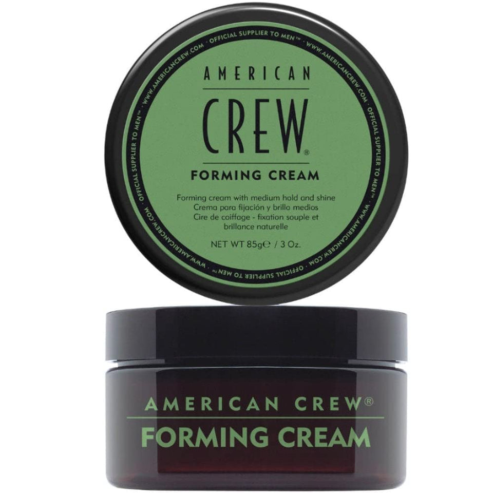 AMERICAN CREW forming cream jar front view showing label and travel-friendly size