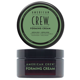 american crew forming cream front jar shows product and branding for reliable styling