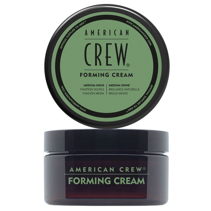 american crew forming cream front jar shows product and branding for reliable styling