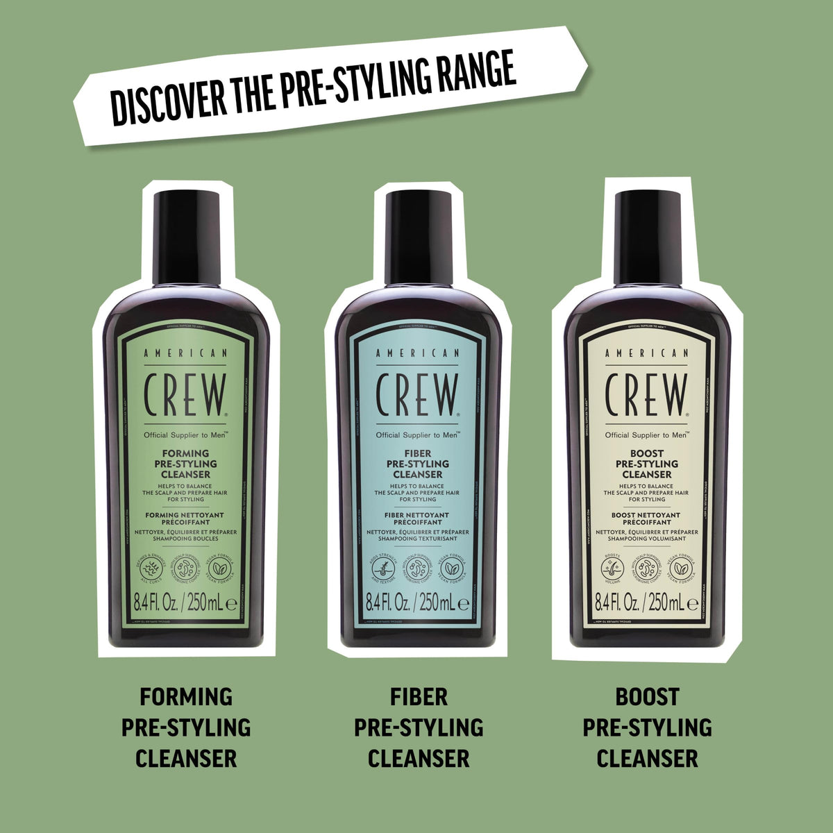 American Crew styled curly hair after use showing defined, frizz-reduced curls