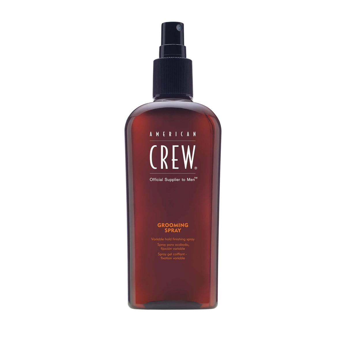American Crew front can view showing product and brand benefit