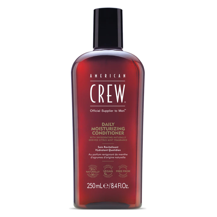 American Crew front packaging of conditioner highlighting brand and lightweight hydration