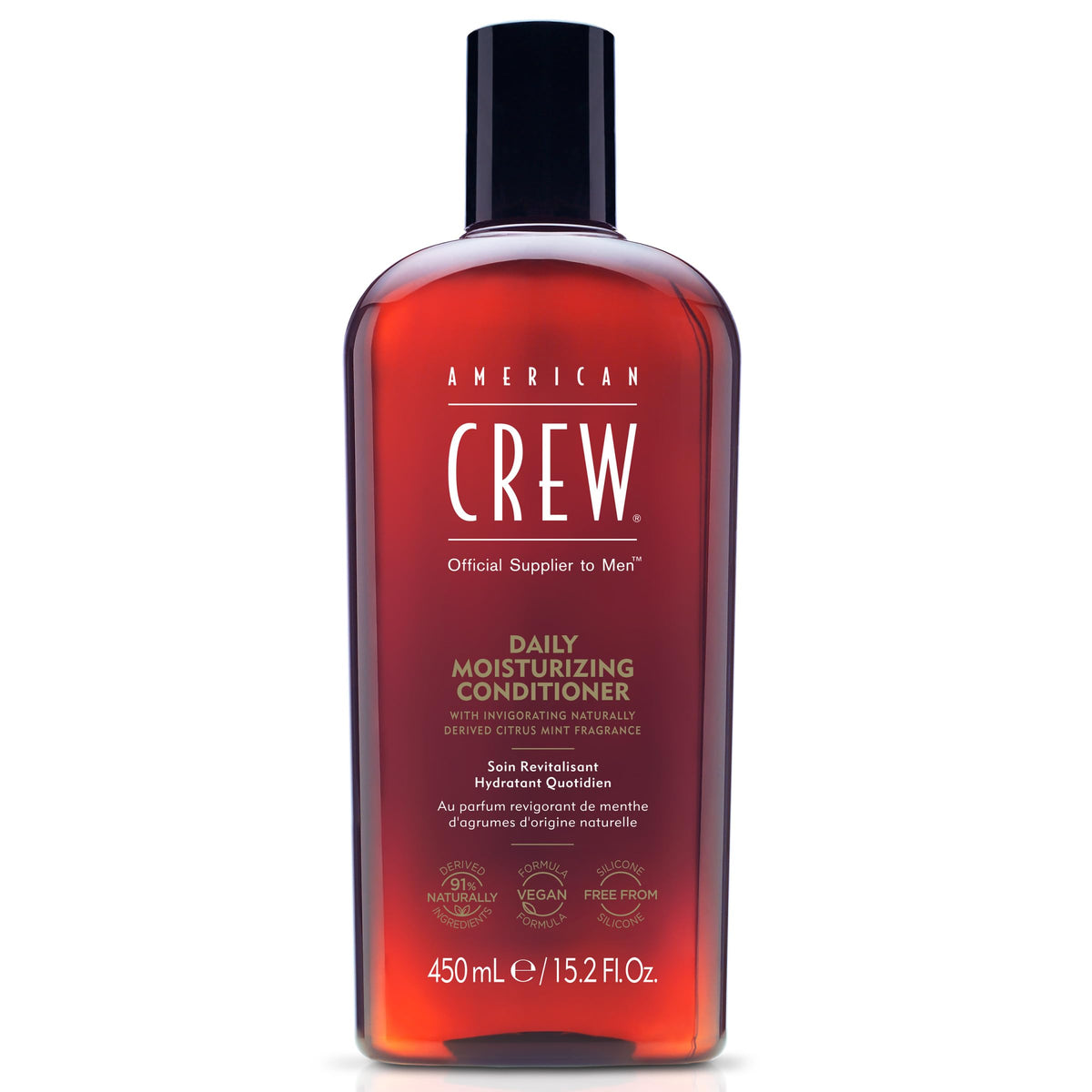 American Crew front packaging showing bottle and label for easy identification