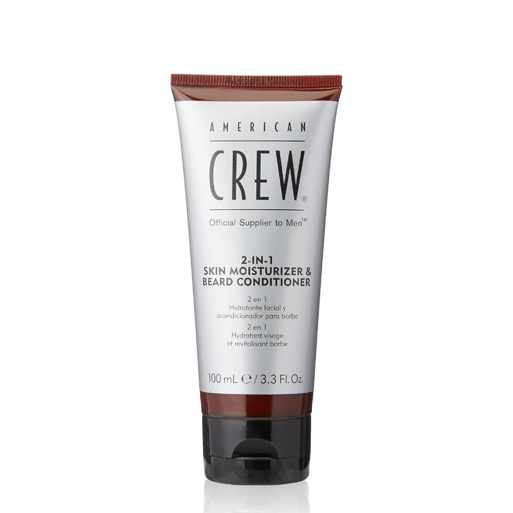 american crew front packaging showing bottle and lightweight moisturizing benefit