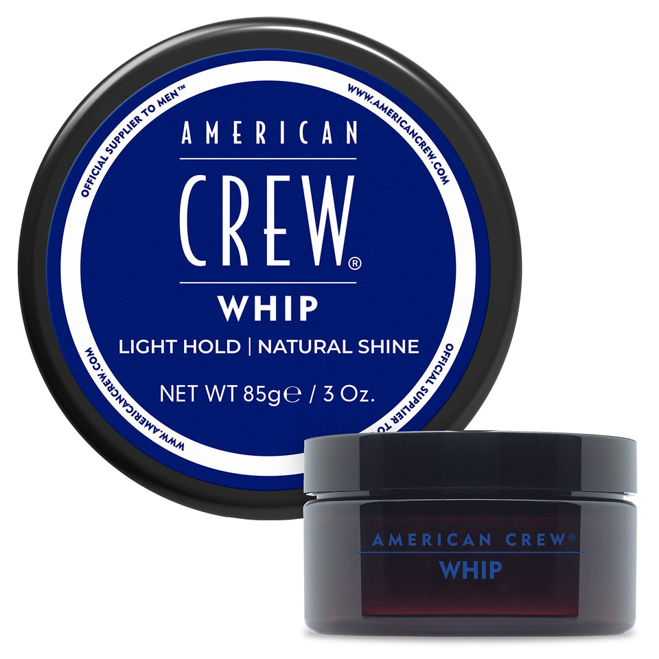 American Crew front packaging showing 3 oz jar and label, easy identification benefit