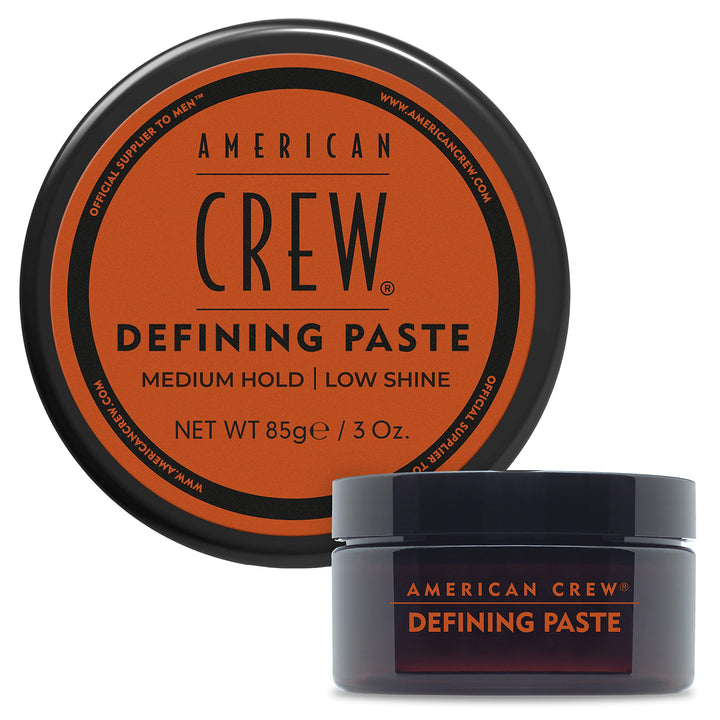 American Crew front packaging shows product and brand for quick recognition