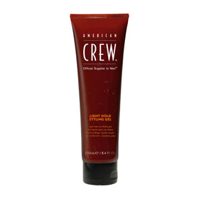 American Crew gel front packaging showing product and brand benefits
