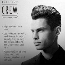 American Crew product on hands demonstrating easy application and conditioning