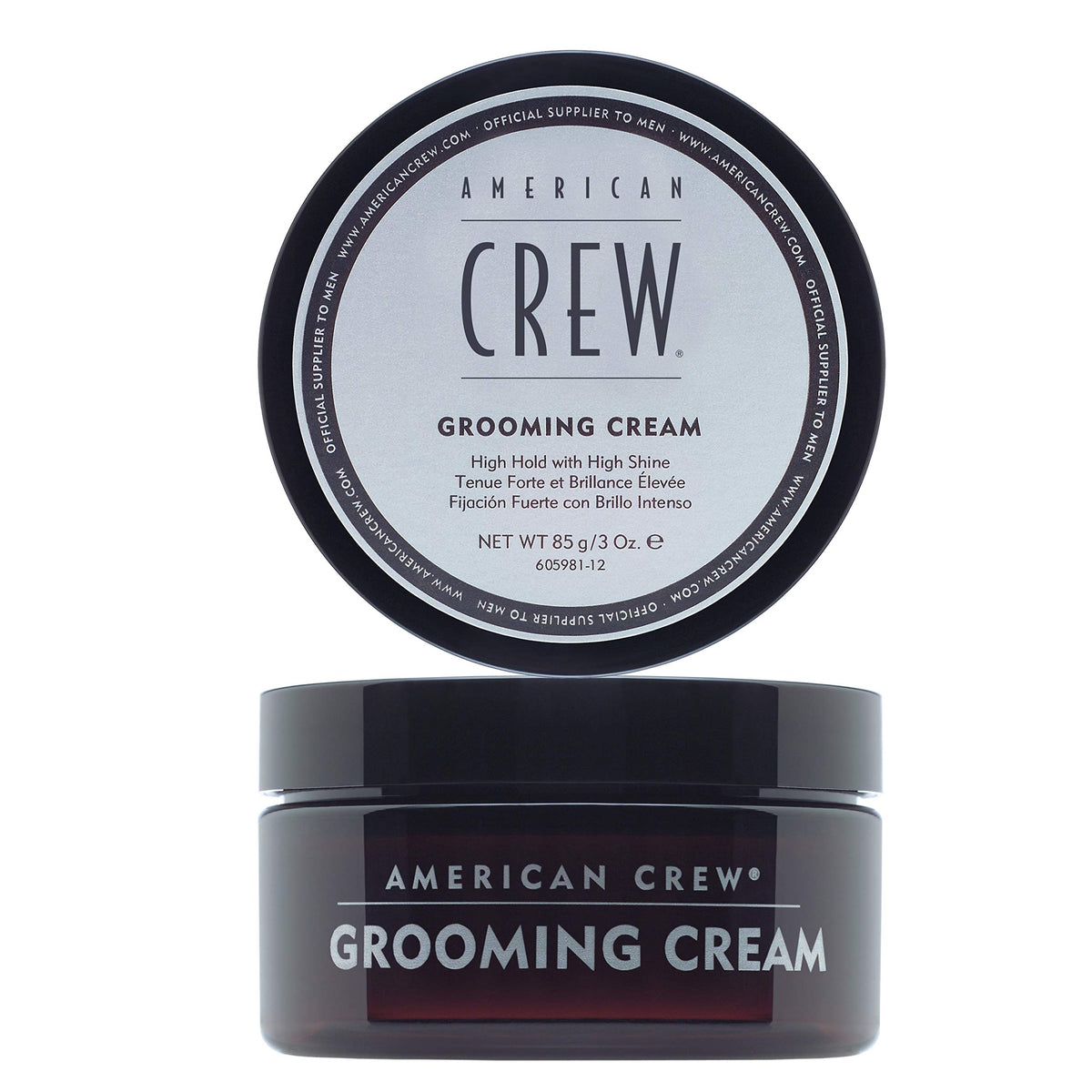American Crew front packaging shows jar and label, professional styling benefit