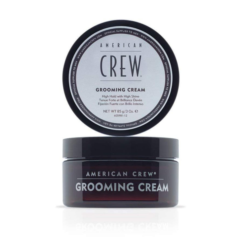 American Crew grooming cream tube front view showing label and premium styling benefit
