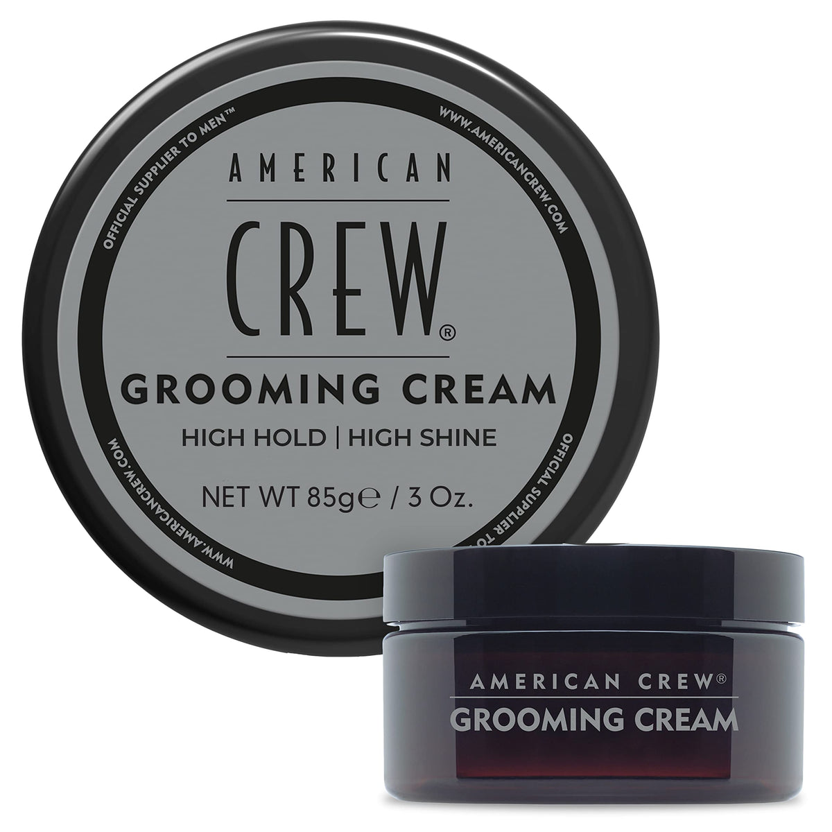 American Crew grooming cream front view showing packaging and brand polish