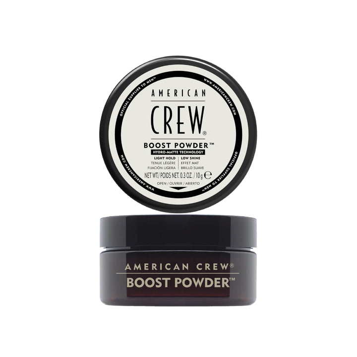 American Crew jar front view showing label and compact travel-friendly packaging