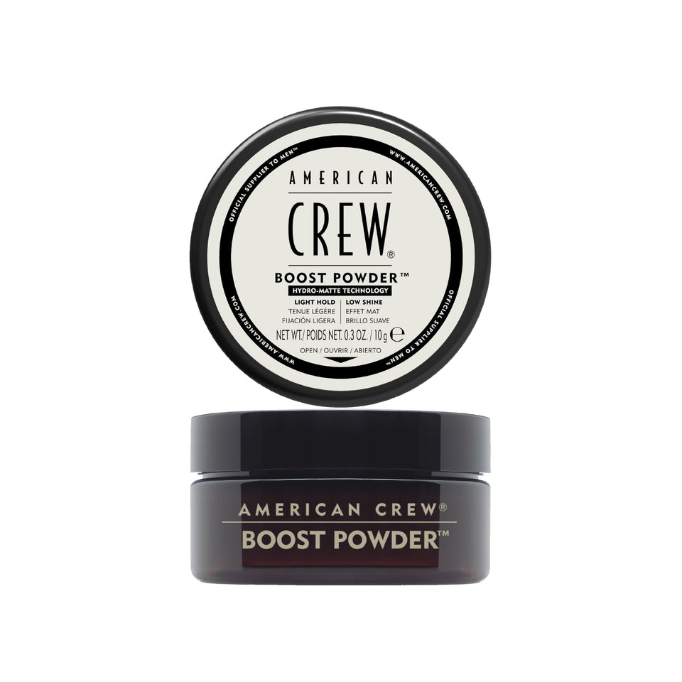 American Crew jar front view showing label and compact travel-friendly packaging