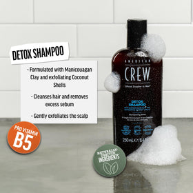 american crew label closeup showing ingredients and clarity benefit