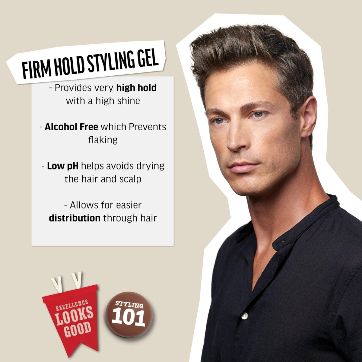 American Crew label close-up highlighting ingredients and usage benefits