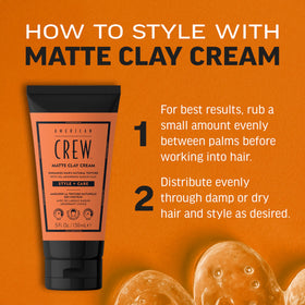 American Crew label and ingredients list emphasizing kaolin clay benefit