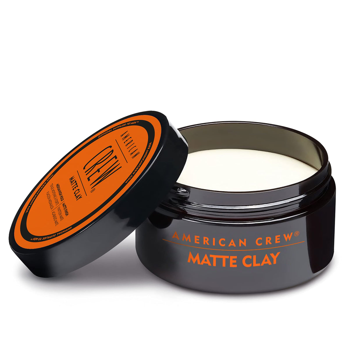 Male model styled with American Crew clay showing natural controlled look