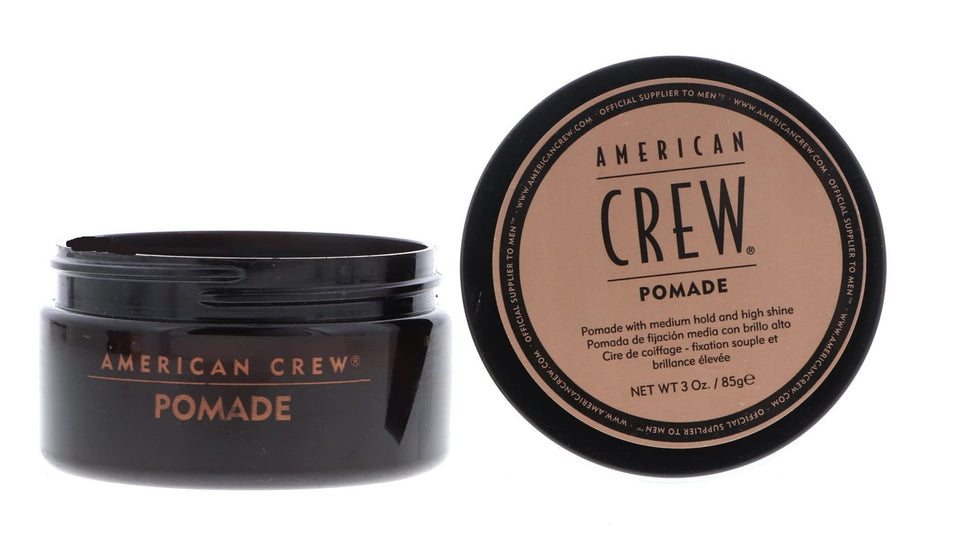 AMERICAN CREW jar front view showing product label and premium packaging benefit