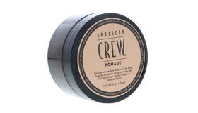 AMERICAN CREW jar side label detail highlighting ingredients and easy identification benefit