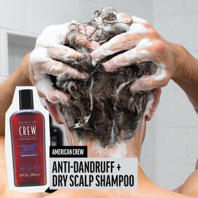 American Crew shampoo lather texture demonstrating gentle cleansing action