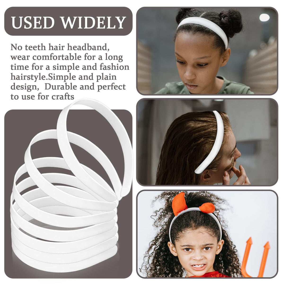 Amersumer DIY decorated headband with bows and flowers for custom looks