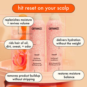 Amika gel-to-foam texture close-up demonstrating easy application and foam expansion