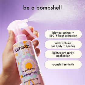 amika fine mist spray detail demonstrating even coverage and lightweight application for styling