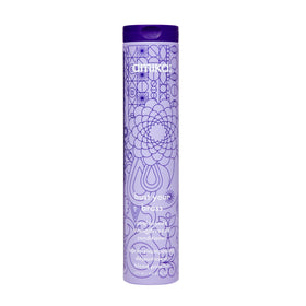 Amika front packaging of Bust Your Brass conditioner showing bottle for easy identification and benefit
