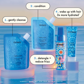 amika conditioner pour detail showing creamy texture for smoothness