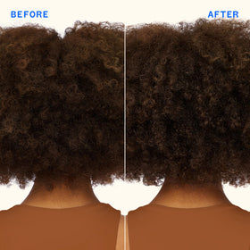amika product being applied to mid-lengths showing improved manageability