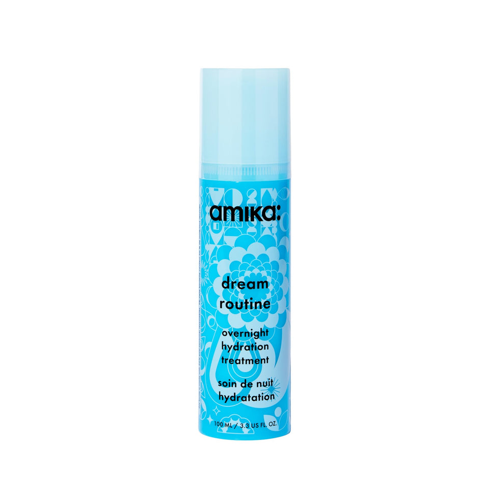 amika front packaging showing tube and branding, highlights travel-friendly design